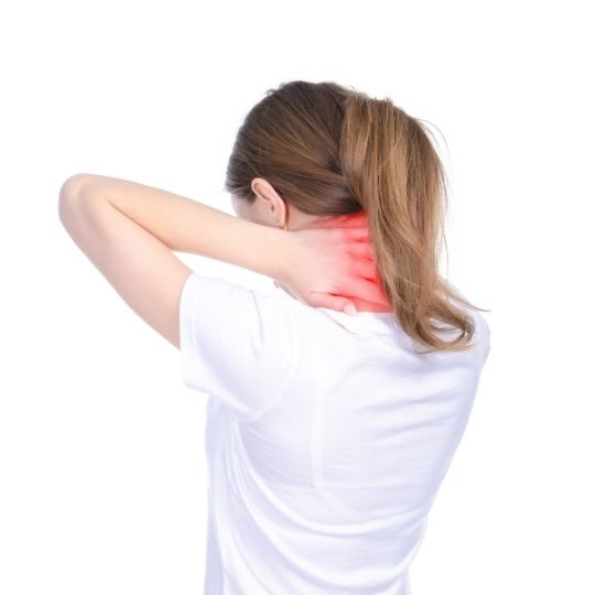 Young Women Having Neck Muscle Pain in Chicago
