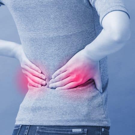 Women Suffering From A Lower Back Pain